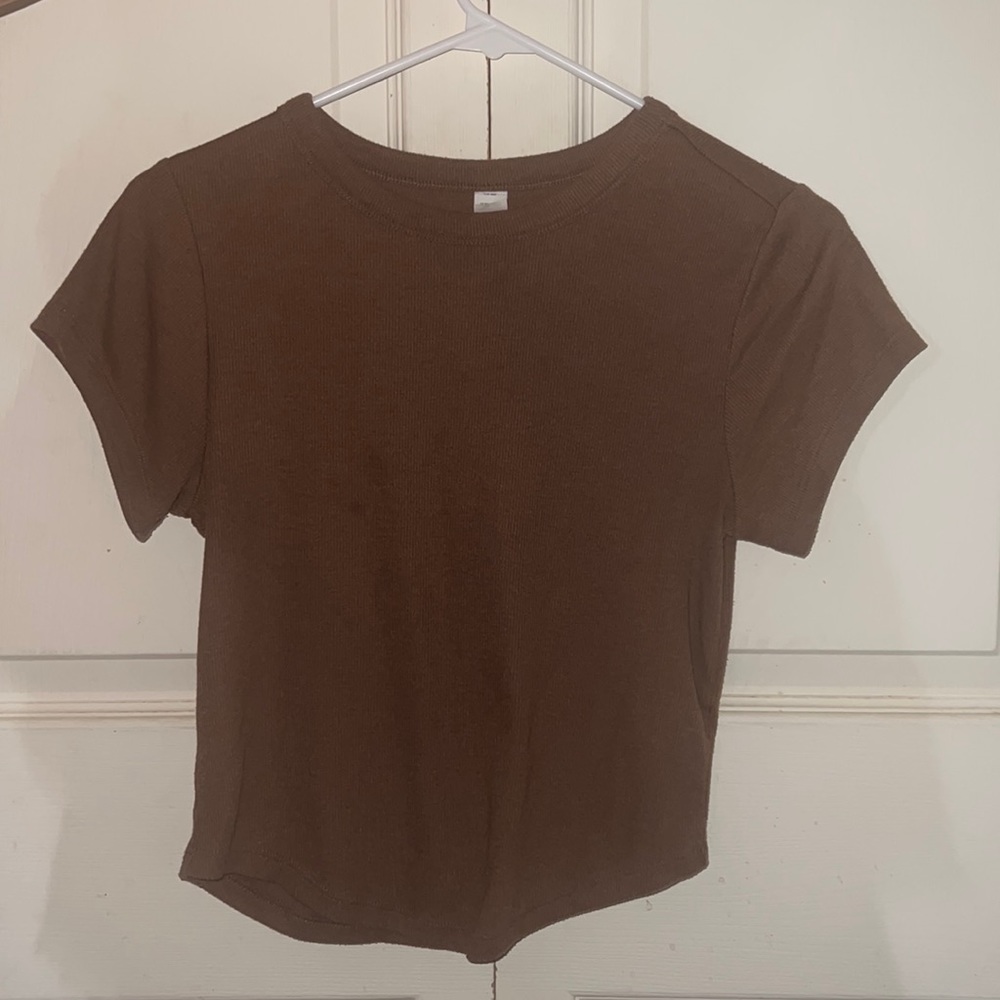 Brown old navy crop top